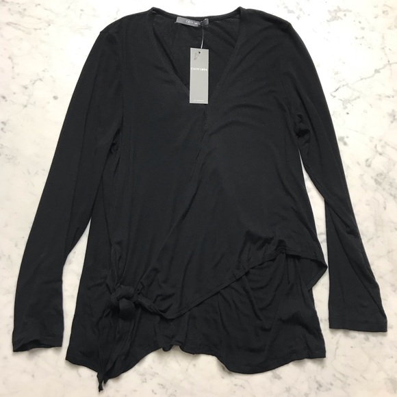 COIN 1804 Tops - NWT COIN 1804 Los Angeles Black Tie Front Shirt